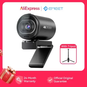 Webcam EMEET 4K Autofocus com Microfones