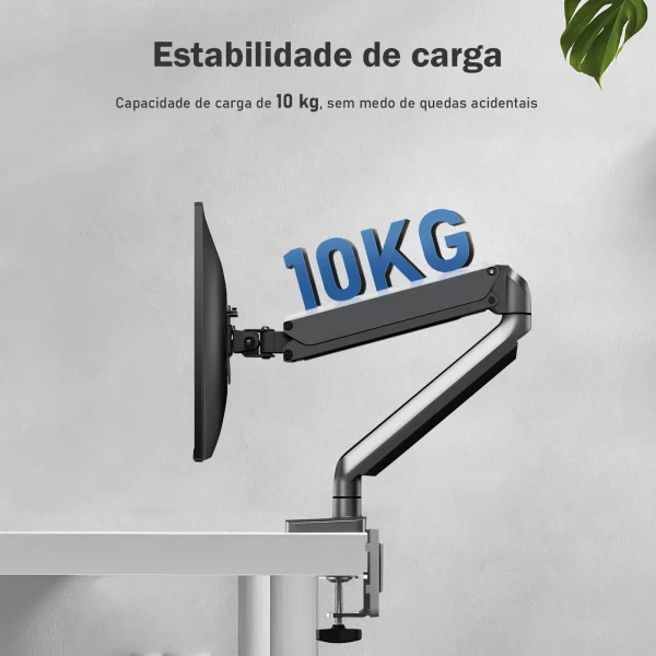 braço articulado monitor,suporte tv,Desktop Full Motion Monitor Holder Mount, braço de mola mecânica,alumínio Suporte Monitor - Imagem 5