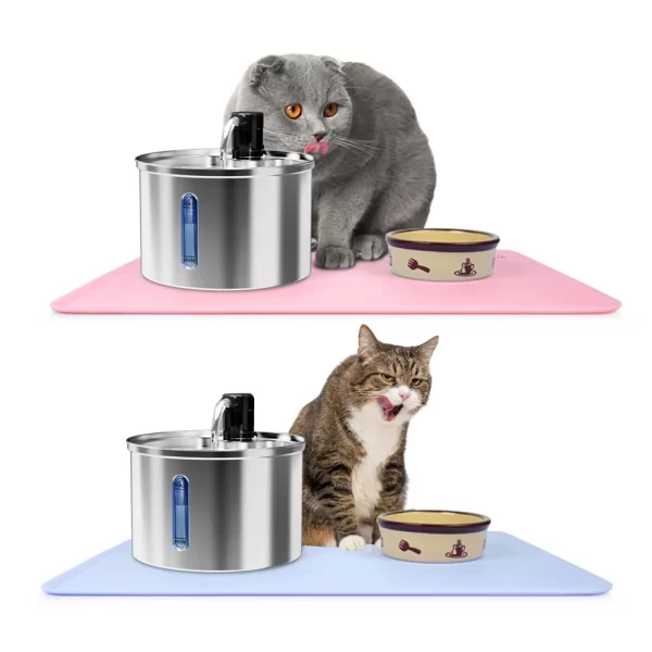 Newpet silicone para alimentação de animais de estimação, tigela de comida para cães e gatos, antiaderente, à prova d'água, almofada de alimentação para animais de estimação, bandeja alimentadora de cachorro - Imagem 2