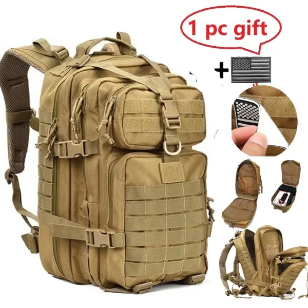 30l/50l 1000d náilon à prova dwaterproof água mochila ao ar livre tático esportes acampamento caminhadas trekking pesca caça saco