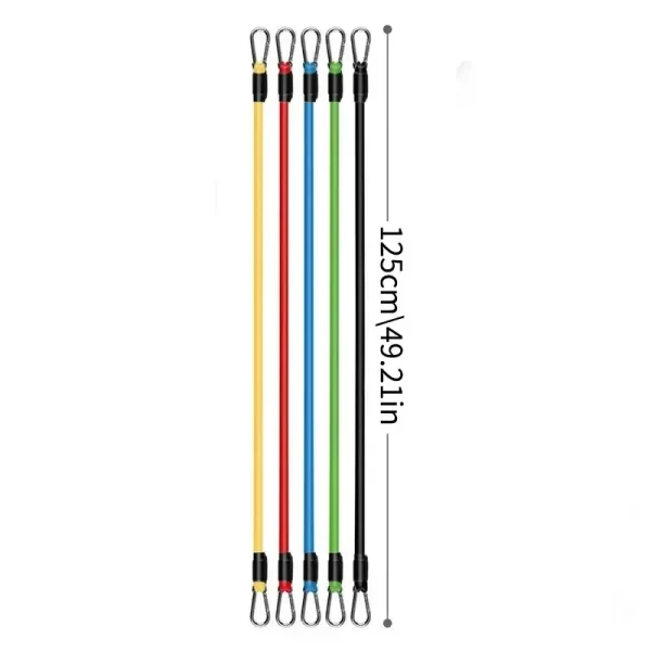 Conjunto de Faixa de Resistência TPE 11 Peças Fitness - Imagem 2