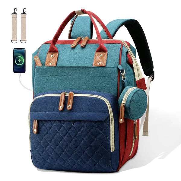 Saco De Maternidade Impermeável, Mochila Bolsa Material - Imagem 5