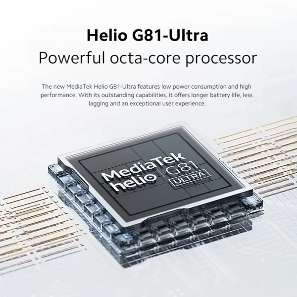 Smartphone Xiaomi Redmi 14C 4G, processador MTK Helio G81-Ultra, display de ponto de 6,88 ", câmera dupla AI de 5000 MP, carregamento de 160 mAh 18 W - Imagem 4