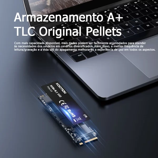 KOOTION X15 Nvme M2 SSD 256GB 512GB 1TB 2TB SSD Nvme PCIe 3.0x4 M.2 2280 Disco rígido Unidade de estado sólido interna para laptop desktop - Imagem 4
