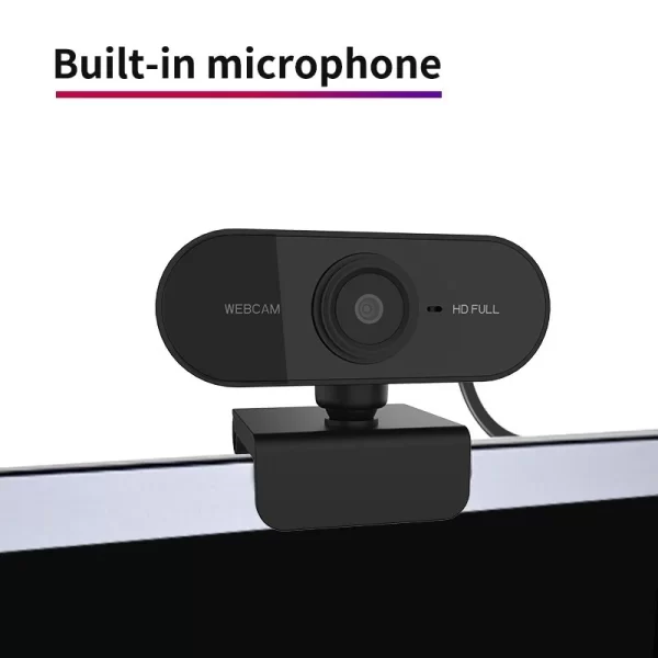 Hd Full 1080P Câmera Webcam Para Computador Visão 360o - Imagem 5
