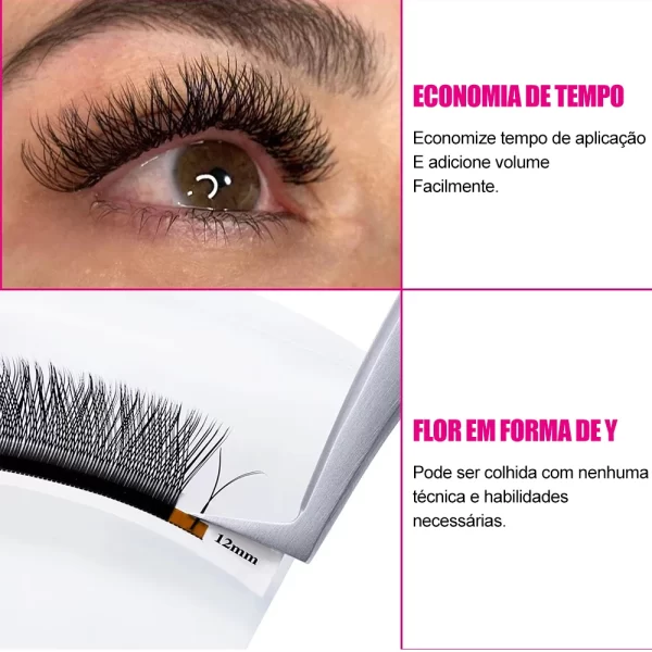 FADVAN YY/3D/4D/5D/6D/8D W Forma Cílios 30 PCS Natural Macio Cílios Profissionais Envio Desde Brasil - Imagem 4