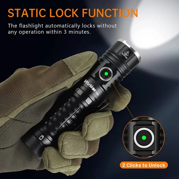 Wurkkos TS22 Recarregável 21700 LED Lanterna XHP70.2 Potente Max 4500LM IP68 com cauda magnética e carregamento reverso para caminhadas - Imagem 4