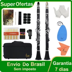 Clarinete Bb SLADE com Chaves de Níquel para Iniciantes