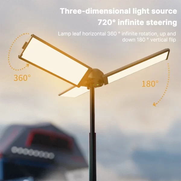 Recarregável ao ar livre portátil caminhadas acampamento pesca lanterna telescópica acampamento luz telescópica - Imagem 5