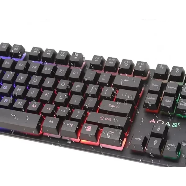 Kit ALFA Teclado Mouse Gamer 3200dpi Semi Mecânico Rgb Led Original M300 - Imagem 5
