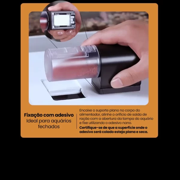 Alimentador automático para peixes Newpet, temporizador inteligente, dispensador automático de comida para peixes com bateria, fácil instalação para alimentação de aquários e tanques de peixes - Imagem 6