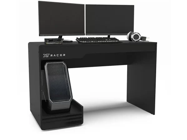 Mesa Gamer XT Racer Line Preto e Branco - Imagem 3