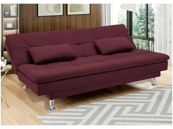 Sofá-cama Casal Reclinável Suede Linoforte Yasmin - Imagem 5