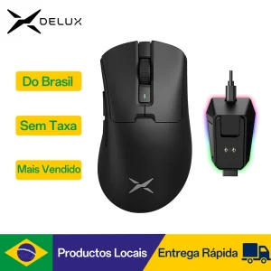 Delux M900 PRO Mouse Gamer Sem Fio Ergonômico para PC