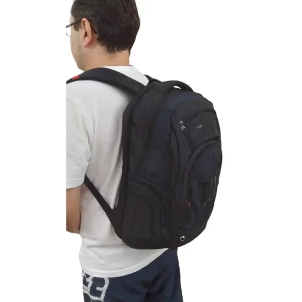 Mochila Bolsa Wilson Executiva Viagem de Bordo Feminina Masculina Poliéster Notebook 30 Litros - Imagem 5
