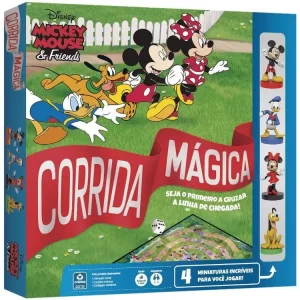 Jogo de Tabuleiro Corrida Mágica Disney Mickey Mouse