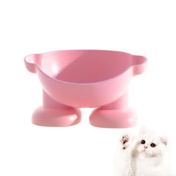 Tigela elevada inclinada para animais de estimação, segura, 15 alimentadores inclinados para animais de estimação, proteção para pescoço, antiderrapante e antiderrapante, tigelas básicas para cães para fácil alimentação