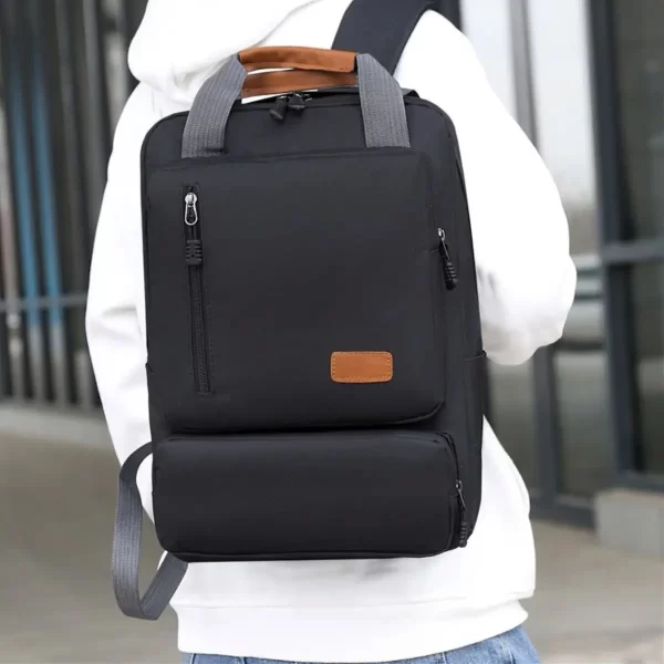 Kit 3 Itens Mochila Bolsa Versátil Notebook ou Escritório - Imagem 3