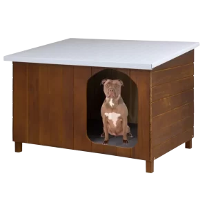 Casinha para Cachorro Criadeira Grande N5 com Telhado Galvanizado