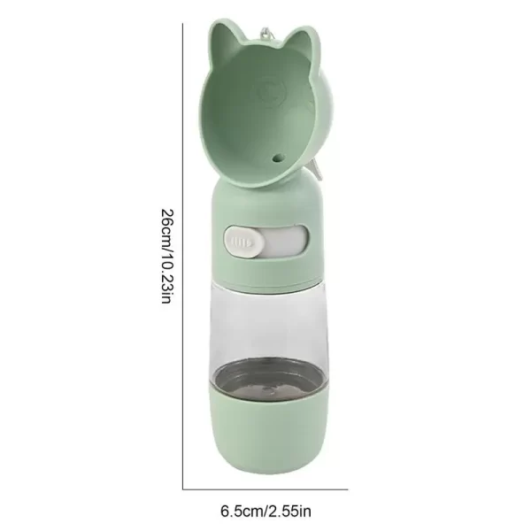 Garrafa de água para viagem de cachorro, tigela de viagem à prova de vazamento, alimentador com recipiente de comida, acessórios ao ar livre para caminhar - Imagem 6