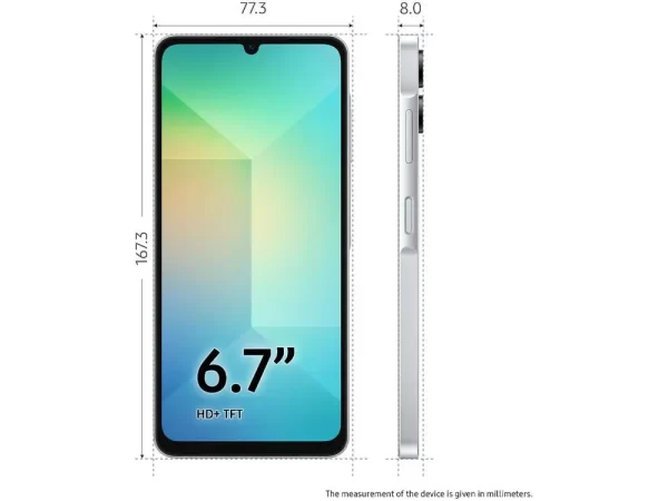 Smartphone Samsung Galaxy A06 128GB 4GB RAM Branco 6,7" Câm. Dupla + Selfie 8MP - Imagem 3