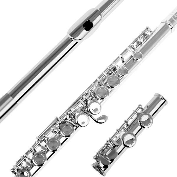 SLADE 16 Buracos Flauta C Chave Fechada Flauta Prata Cuproníquel Profissional Instrumentos Musicais de Sopro Kit Flauta para Iniciantes - Imagem 2