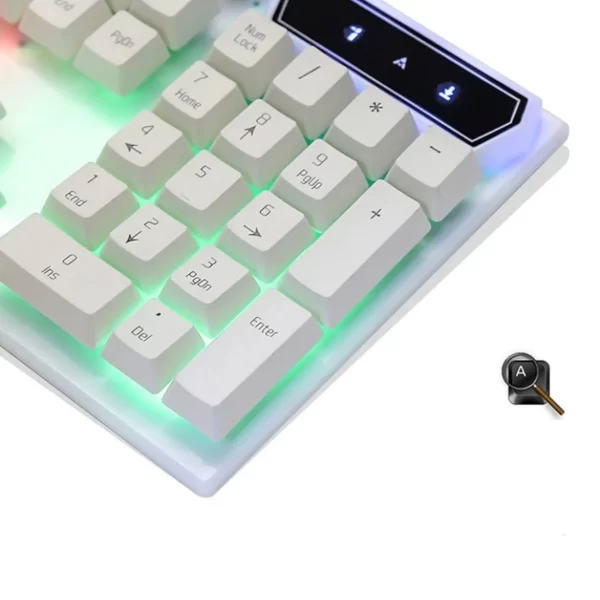 Jogo teclado mouse semi mecânico rgb led gamer jogo m400/m300 com fio - Imagem 6