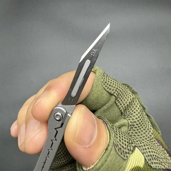 Mini abridor de garrafas faca utilitária dobrável multi-função portátil desembalagem chaveiro de correio acampamento ao ar livre ferramenta edc - Imagem 5