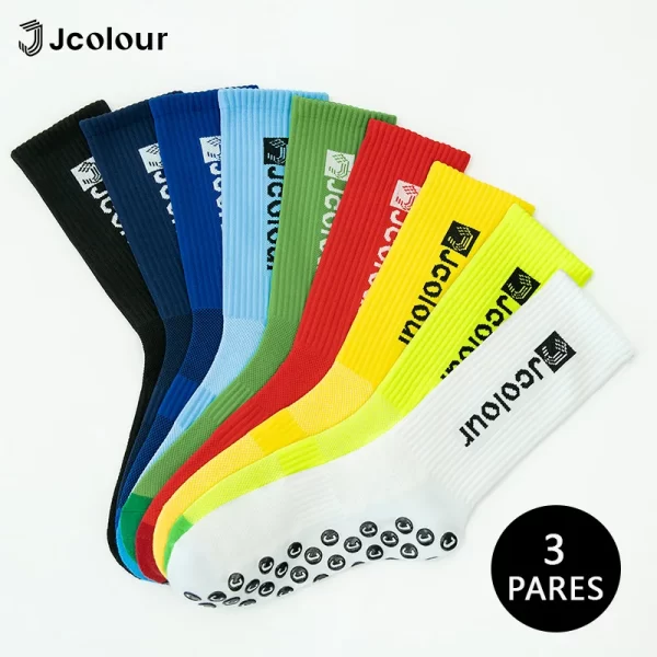 Novas meias esportivas elegantes e coloridas，Meias de futebol antiderrapantes，Meias de poliamida，Respirável e confortável