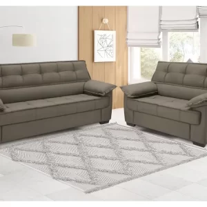 Conjunto de Sofás Lisboa 2 e 3 Lugares Linoforte