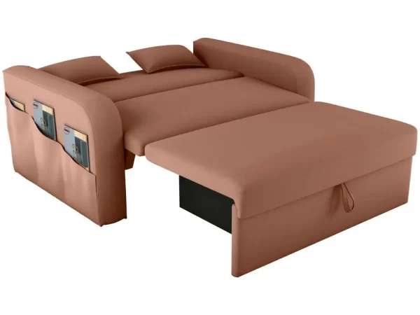 Sofá-cama 2 Lugares Casal Veludo Matrix Lady Dai - Imagem 3