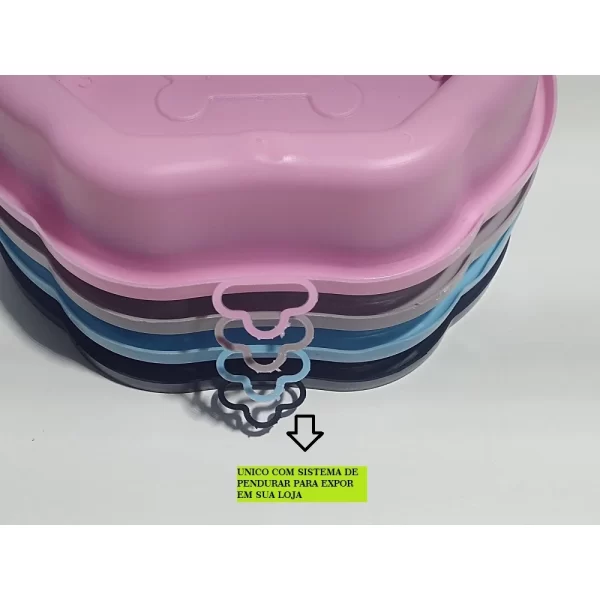 Comedouro e bebedouro duplo para pet com suporte para garrafa com sistema anti formiga - Imagem 3