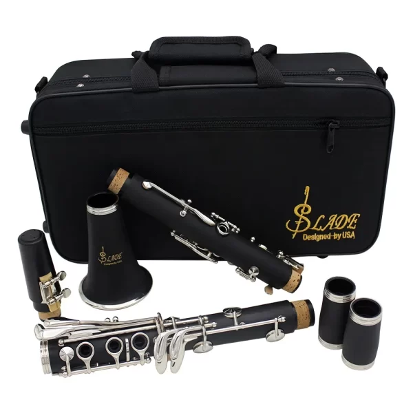SLADE Clarinete Profissional 17 Chave Bb Clarinete Plano Tubo de Instrumento Baquelite Clarinete com Caso Alça Almofadas Acessórios Aparador - Imagem 2