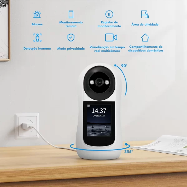 Câmera Para Bebês, Icsee, Camera de Segurança Wifi， Mini Câmera， Webcam， Monitor， Camera Icsee, Camera Ip, Do Brasil