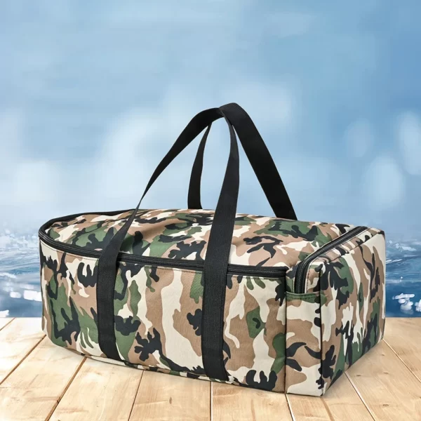 Saco de armazenamento de barco de pesca repelente isca barco carry bag duplo zíper isca barco saco de armazenamento para ferramenta de pesca ao ar livre - Imagem 2
