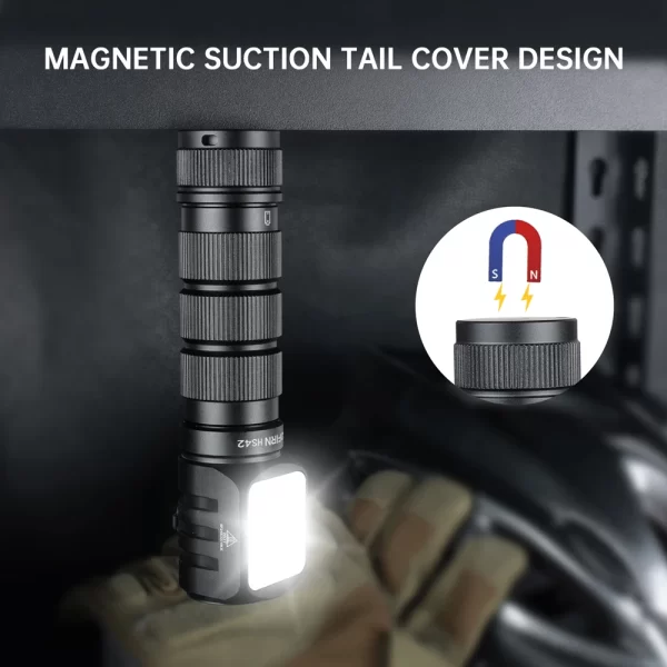 Sofirn hs42 farol 2100lm 18650 edc usb c recarregável com banco de potência lanterna sst40 led tocha com magnético para acampamento - Imagem 6