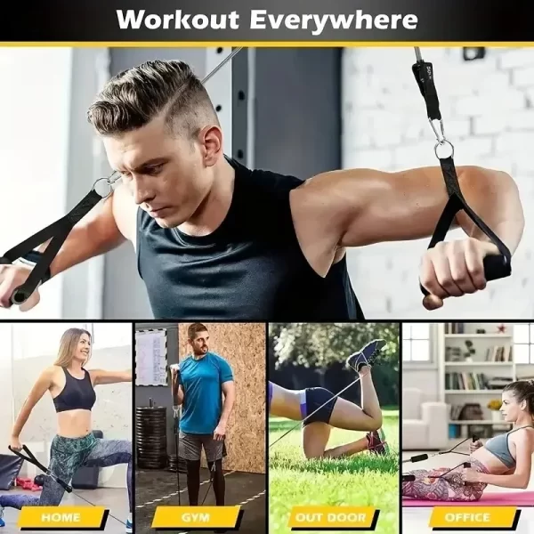 Conjunto de Faixa de Resistência TPE 11 Peças Fitness - Imagem 5