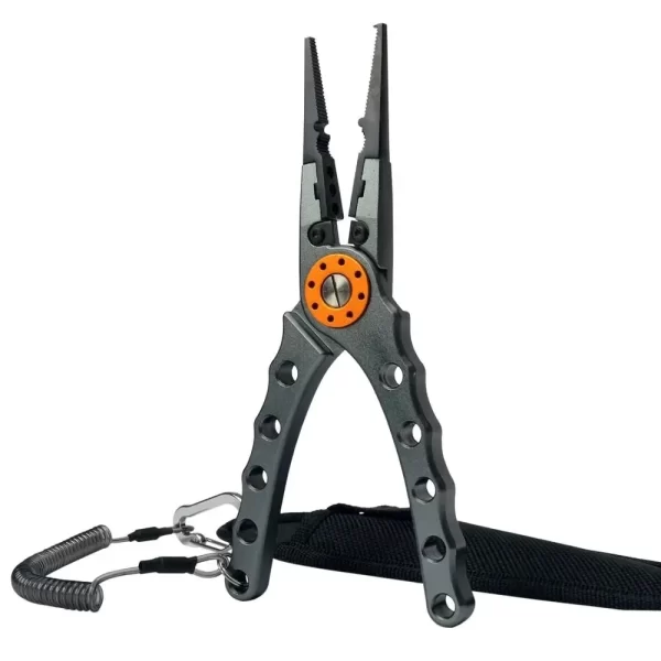Alicate de pesca linha cortador multifuncional nó liga alumínio tesoura gancho removedor 150g 20cm equipamentos pesca