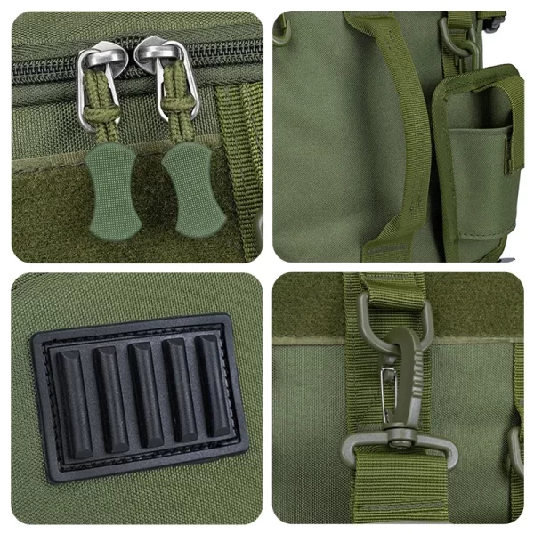 Grande capacidade de armazenamento de artes de pesca mochila saco de pesca separação seca molhada à prova de respingo luya saco caminhadas pesca acampamento pacotes - Imagem 6