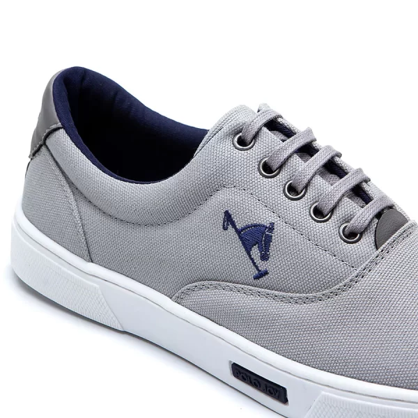 Sapatênis Masculino Casual Urbano Cinza Polo Joy 020 - Imagem 4