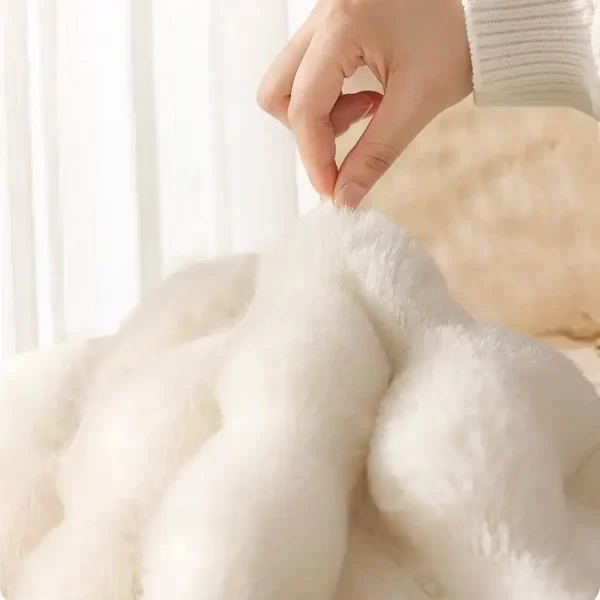 Tapete de pelúcia para gatos, sofá para animais de estimação, almofada de dormir, camas de inverno, almofada macia para dormir, para cães, gatinhos, macio, dormir, tapete de viagem para cães - Imagem 6