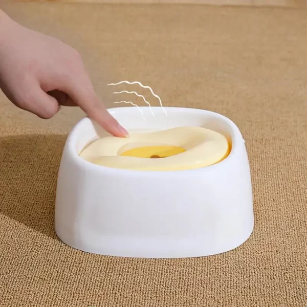 Alimentador de água lento para cães, tigela de água sem gotejamento para cães, grande capacidade, 1500ml, base antiderrapante, viagem, tigela de beber lento, água para animais de estimação - Imagem 4