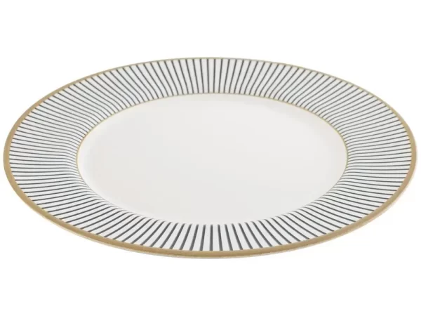 Aparelho de Jantar 12 Peças Alleanza Cerâmica Branco e Preto Redondo Ritz - Imagem 5
