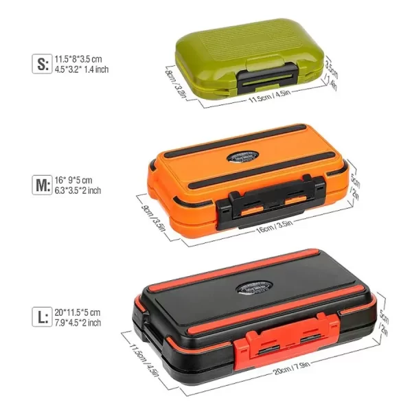 Caixa de equipamento de pesca à prova dwaterproof água acessórios de pesca caixa de armazenamento de ferramentas gancho de peixe isca caixas de isca falsa carpa para produtos de pesca - Imagem 3