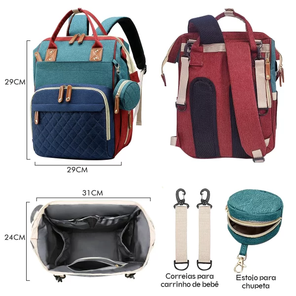 Saco De Maternidade Impermeável, Mochila Bolsa Material - Imagem 2