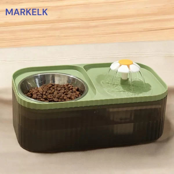Bebedouro 2 em 1 para gatos e animais estimação – com 3L, comedouro e dispensador de água - Imagem 5