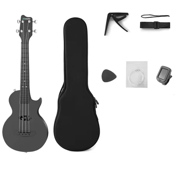 Ukulele de Viagem VEDO 23 Polegadas em Fibra de Carbono - Kit Completo com Mochila, Alça, Capotraste, Afinador, Palhetas - Imagem 6