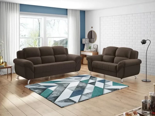 Conjunto de Sofás 2 e 3 Lugares Marselha Linoforte