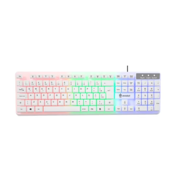 COMBO GAMER STARTER BRANCO (TECLADO+MOUSE+FONE+MOUSEPAD) – EVOLUT - Imagem 2