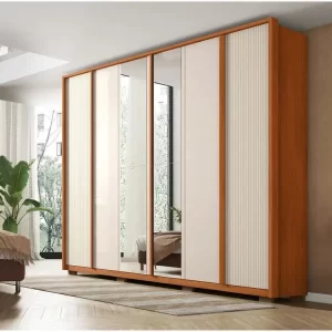 Guarda-roupa Casal Cléo 4 Gavetas 6 Portas Caemmun